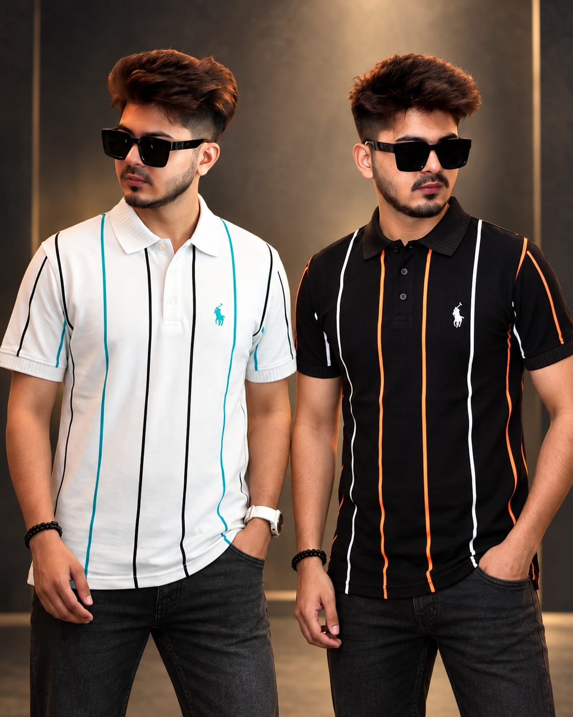 2Pcs Combo US Polo - Black & White
